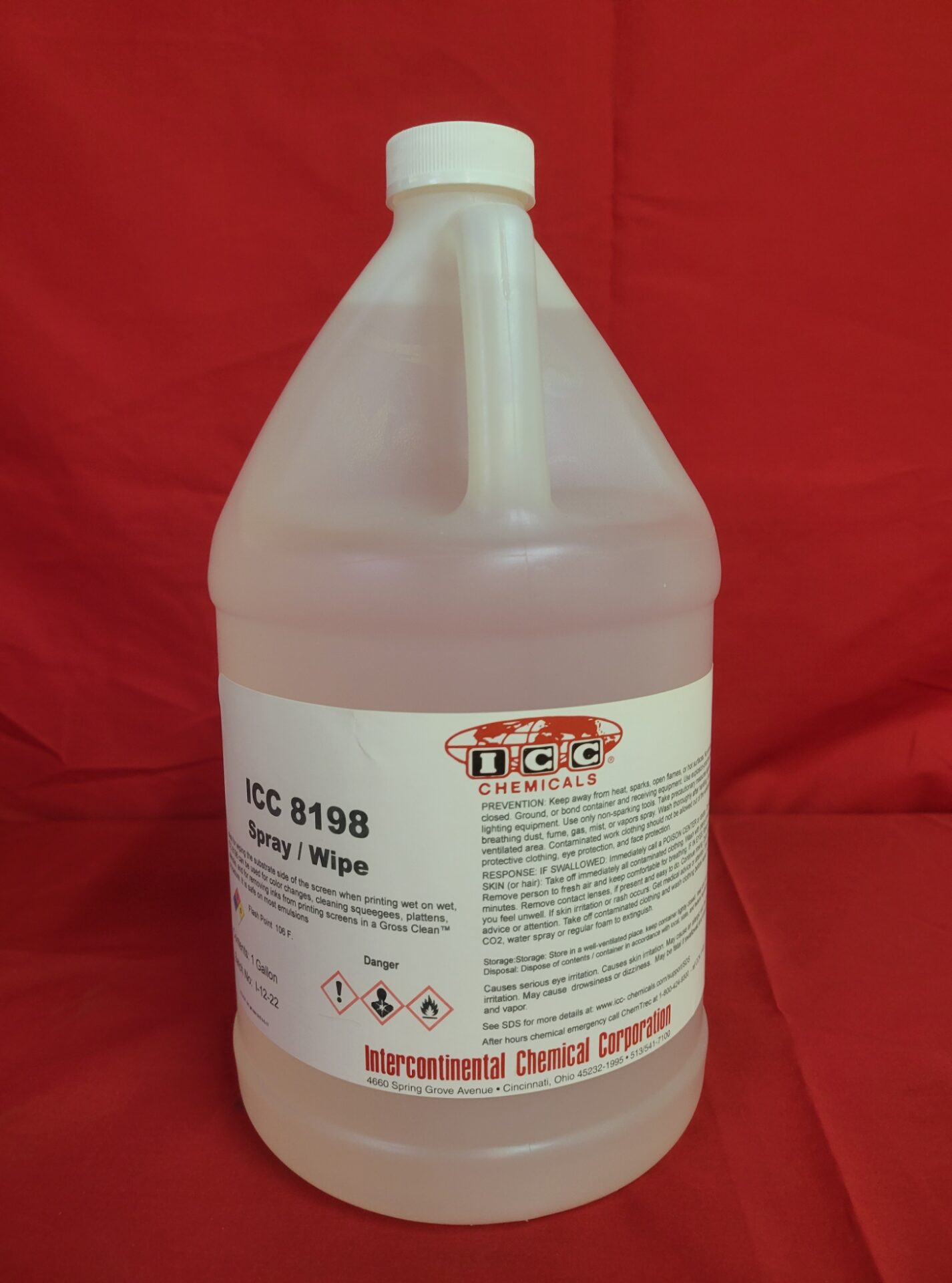 Gallon Of Cleaning Solution For Garment Printers